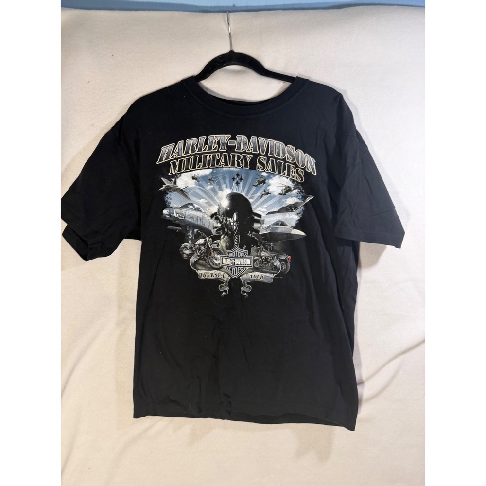 2014 Harley Davidson Military Sales Overseas Tour T Shirt Large USA Made R.K.